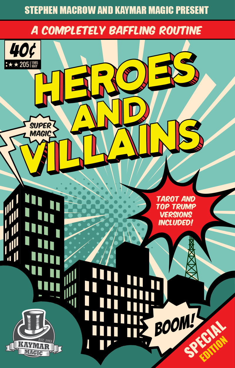 Heroes and Villains by Stephen Macrow - KAYMAR EXCLUSIVE! - Kaymar Magic